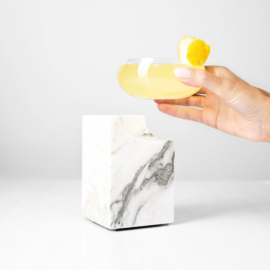 CLIFFHANGER COCKTAIL GLASS - TERRA CALACATTA